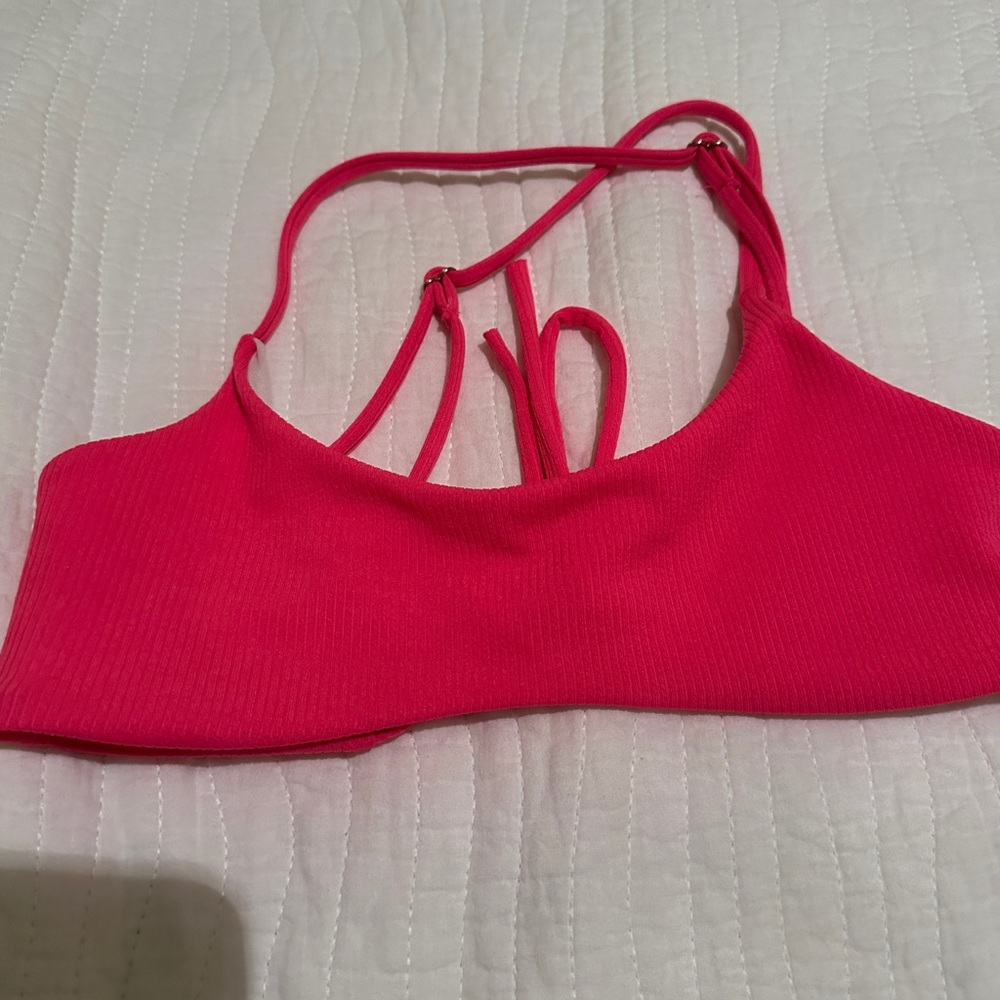 Pink bikini top